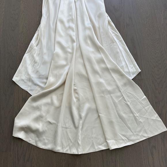 Reformation Margot Wedding Dress Gown Silk Satin Ivory Mermaid Train With Tags 6 - Picture 9 of 14